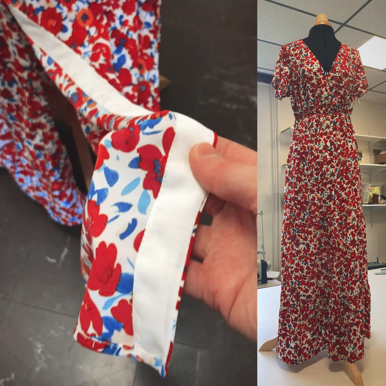 Crรฉation fente sur robe